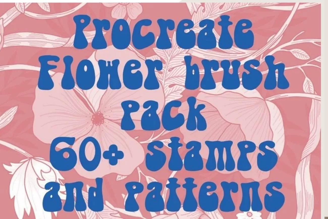 60+ Procreate Flower Brush Tattoo and Pattern