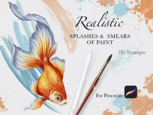 cover image 86 paint splashes smears stamps