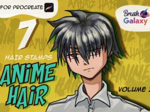 cover image anime hair brush pack vol 2