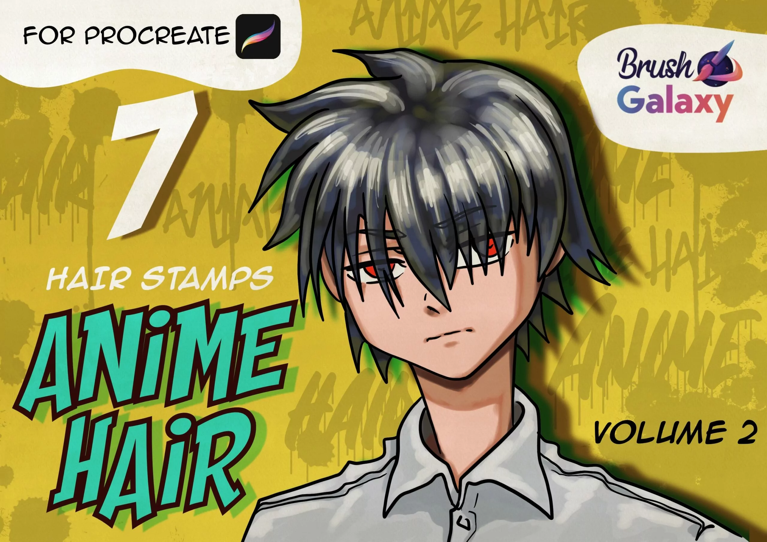 Anime Hair Brush Pack Vol 2