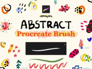 cover image abstract procreate pen brushes