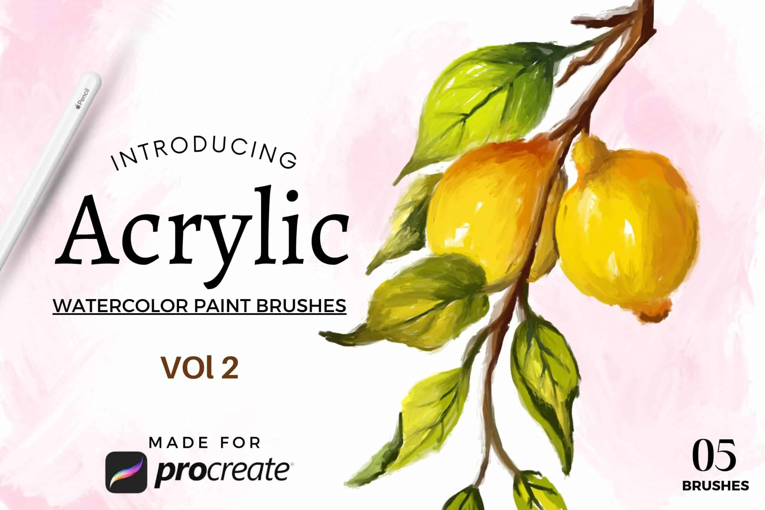 Acrylic Watercolor Brush Pack Vol 2