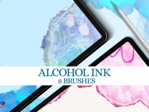 cover image alcohol ink brush pack