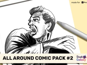 cover image all around comic brush pack vol 2