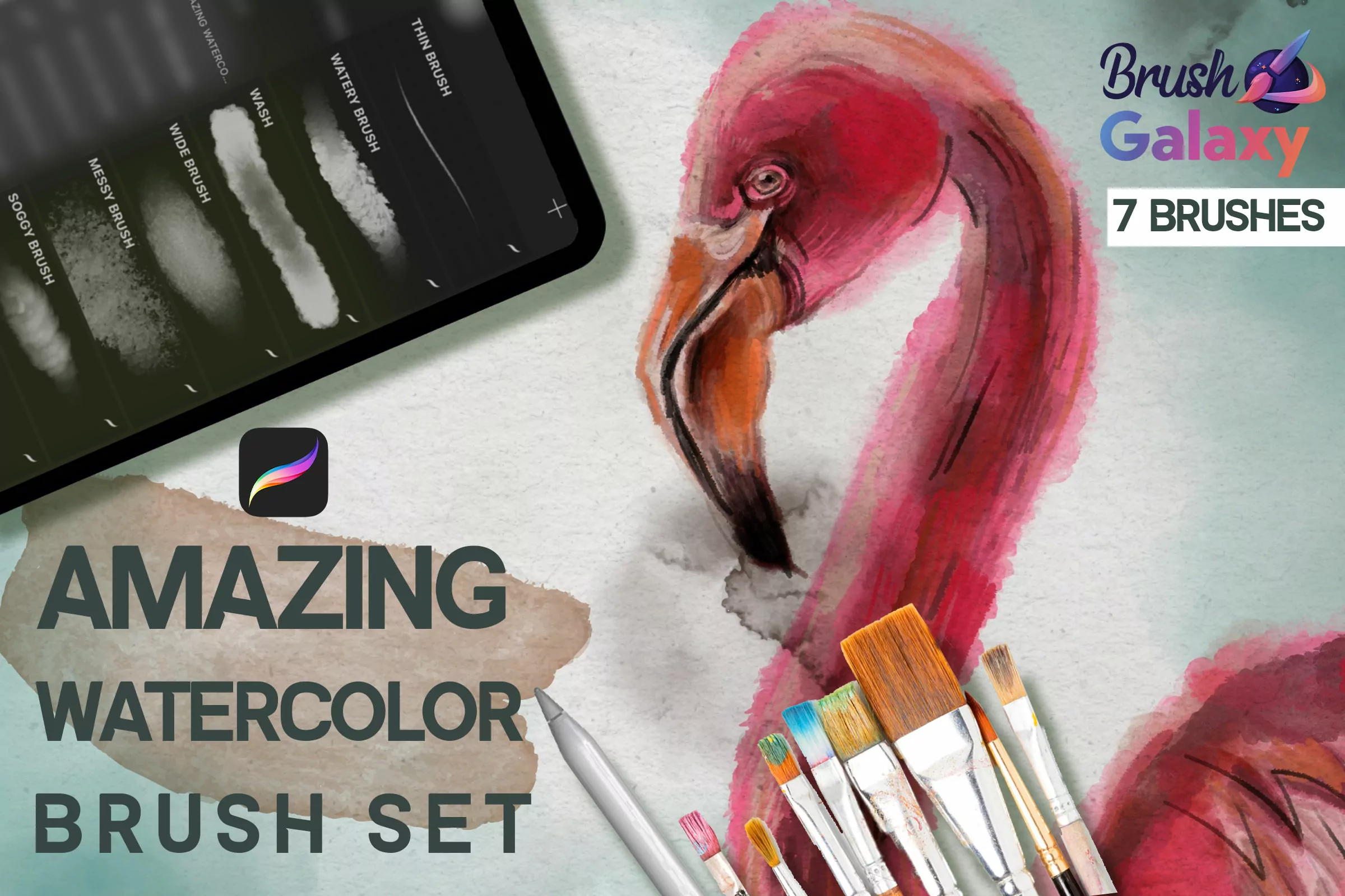 Amazing Watercolor Brush Set