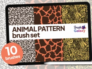 cover image animal pattern brush set