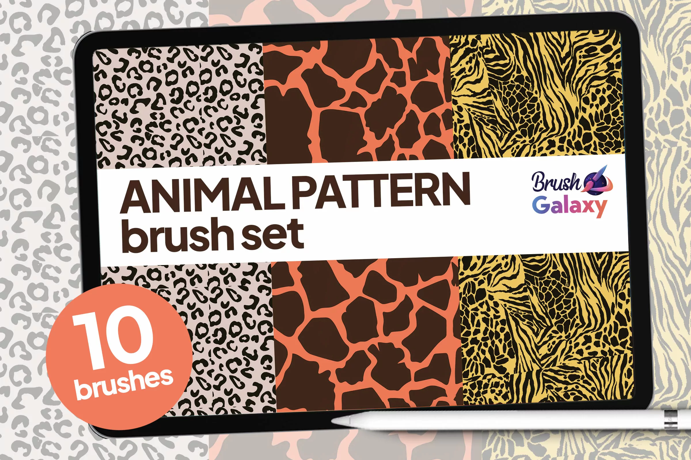 Animal Pattern Brush Set