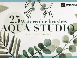 cover image aqua studio watercolor brushes