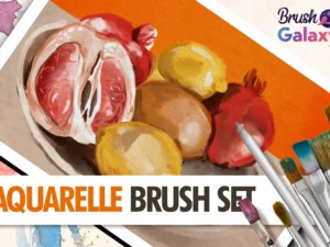 cover image aquarelle brush set
