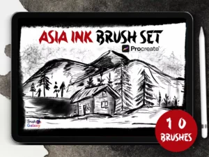 cover image asia ink brush set vol 2