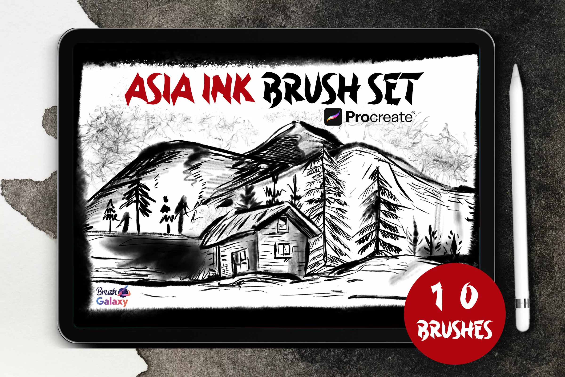Asia Ink Brush Set Vol 2
