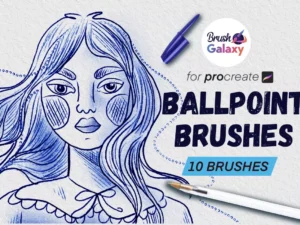 cover image ballpoint brush set