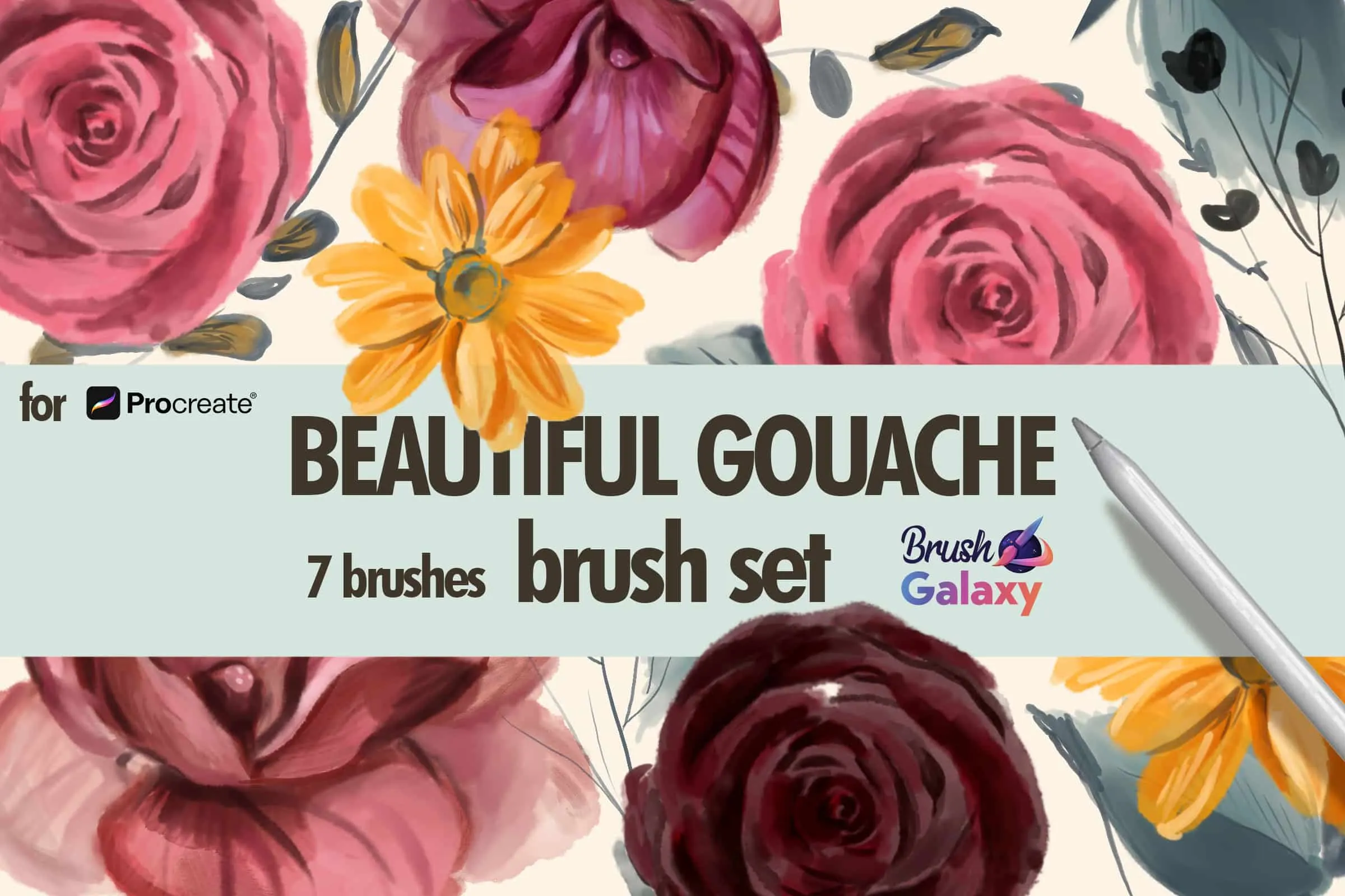 Beautiful Gouache Brush Set
