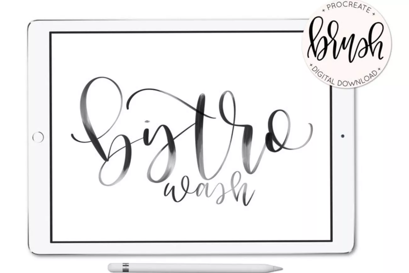 Bistro Wash – Hand Lettering Brush