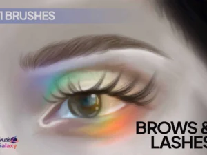 cover image brows lashes brush set
