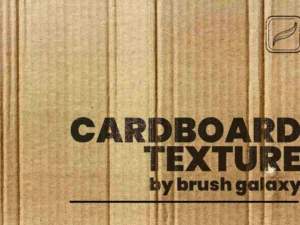 cover image cardboard texture brush set