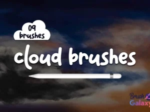 cover image clouds brush set