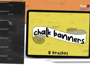 cover image chalk banners brush set