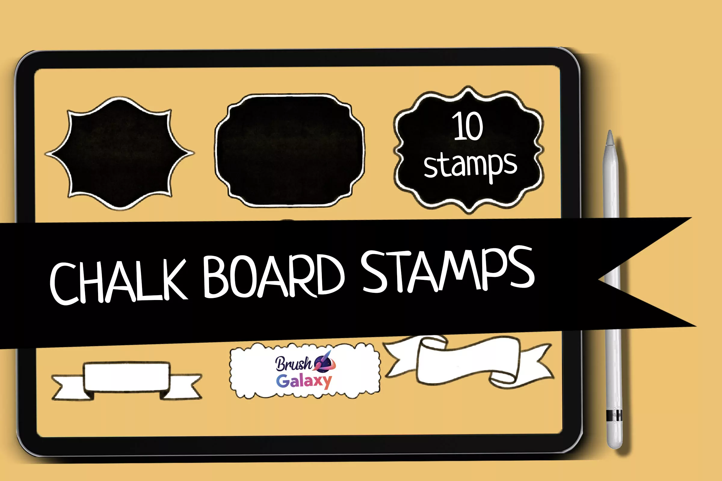 Chalk Board Stamp Set