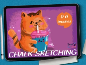 cover image chalk sketching brush set