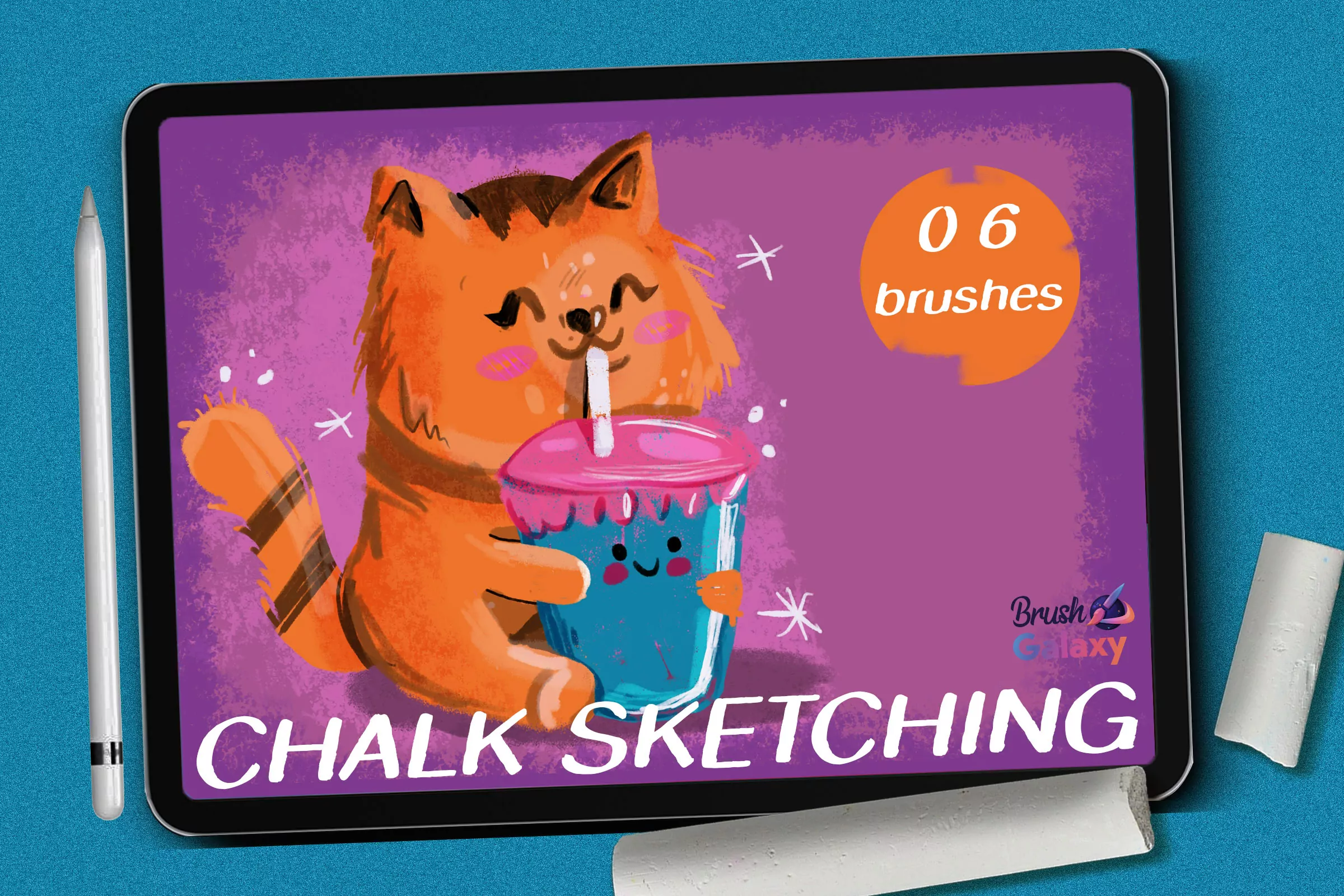 Chalk Sketching Brush Set