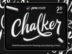 cover image chalker 20 procreatebrushes drawinglettering