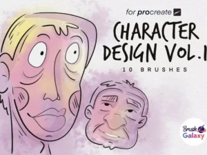 cover image character design brush set vol 1