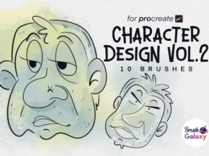 cover image character design brush set vol 2