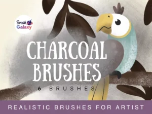 cover image charcoal brush pack