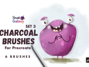 cover image charcoal brush set vol 3