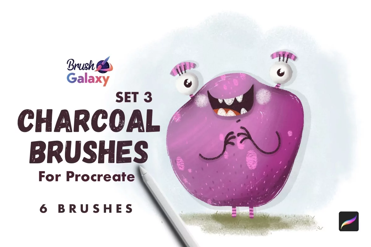 Charcoal Brush Set Vol 3