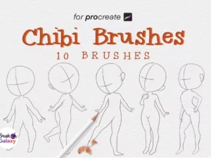 cover image chibi brush set