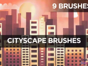 cover image cityscape brush set