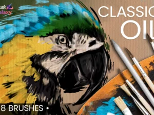 cover image classic oil brush set
