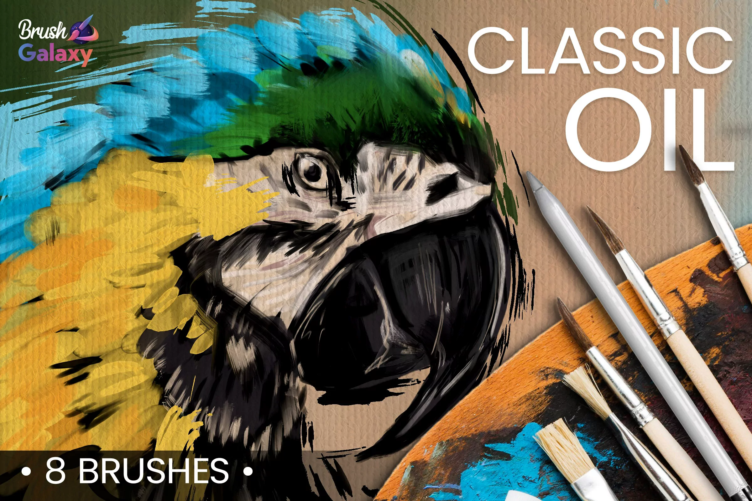 Classic Oil Brush Set