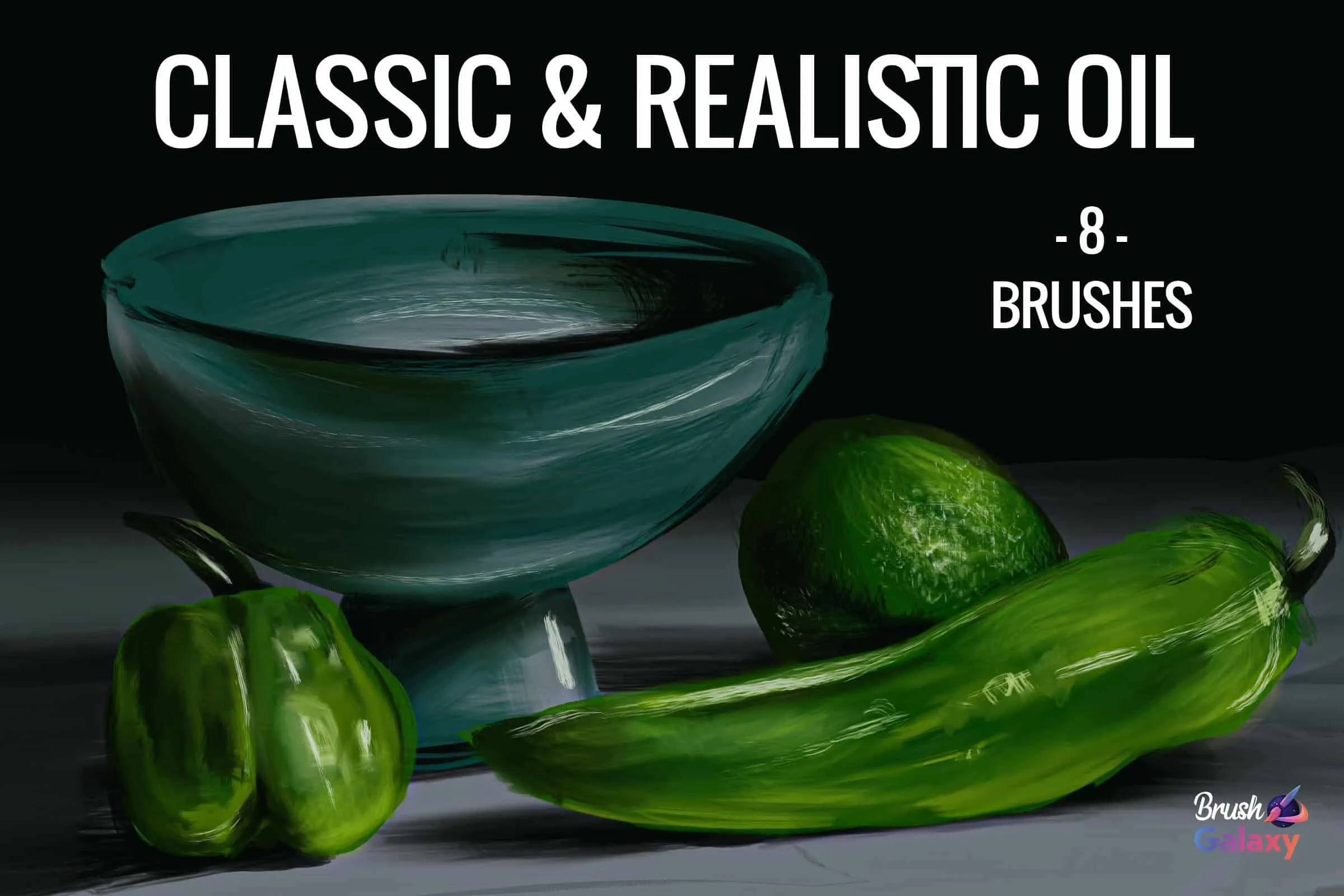 Classic &amp; Realistic Oil Brush Set