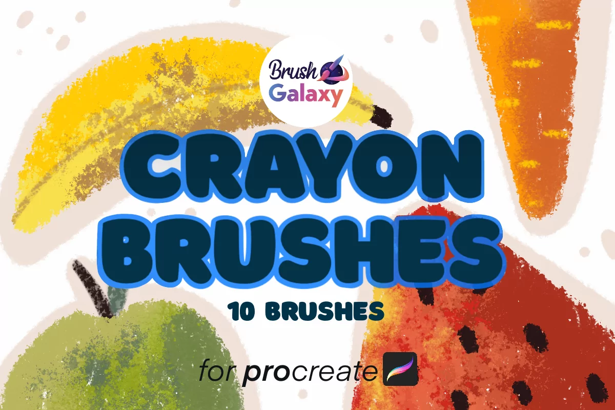 Crayon Brush Set for Procreate
