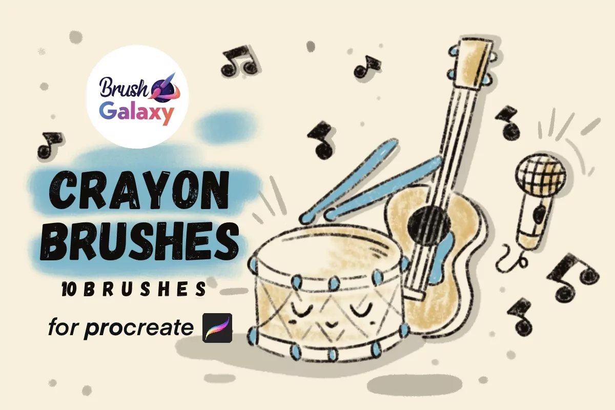 Crayon Brush Set for Procreate