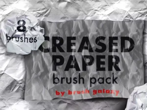 cover image creased paper brush pack
