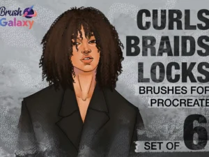 cover image curls braids locks brush set