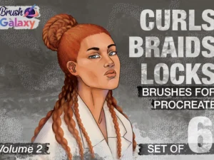 cover image curls braids locks brush set vol 2