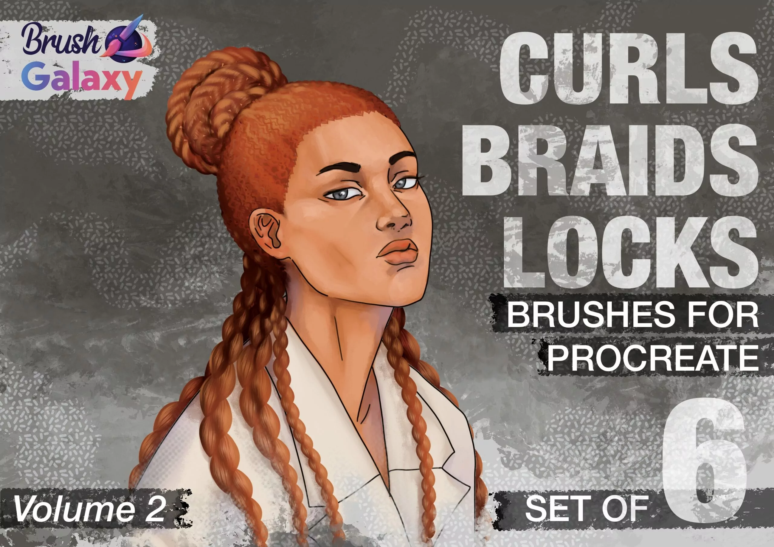 Curls Braids & Locks Brush Set Vol 2