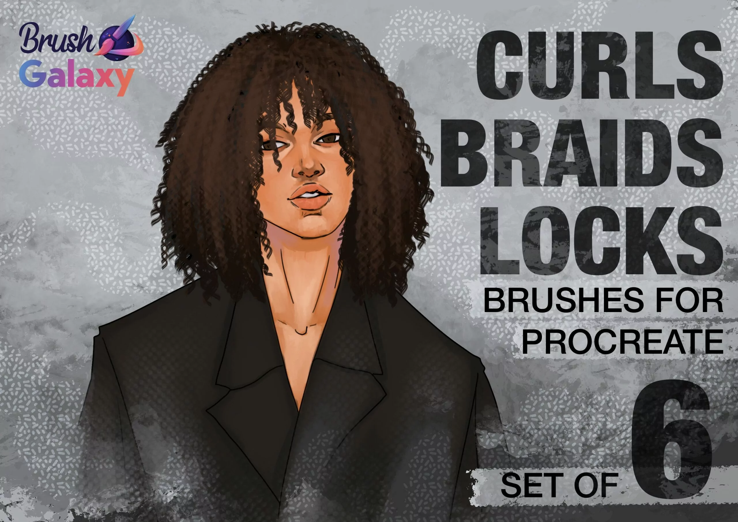Curls Braids & Locks Brush Set