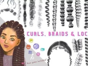 cover image curly hair braids locs