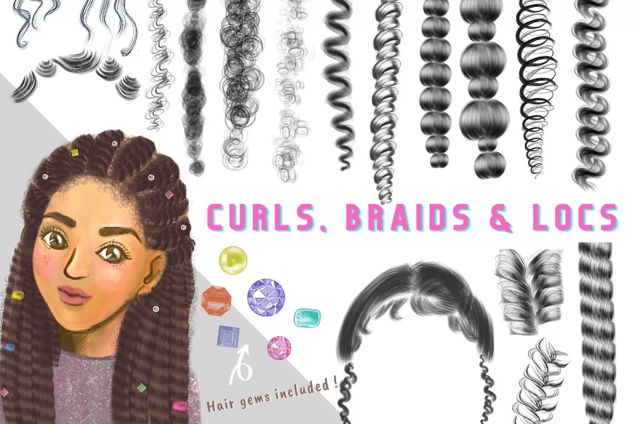 Curly Hair, Braids &amp; Locs