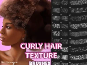 cover image curly hair texture brushes