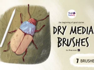 cover image dry media brush set