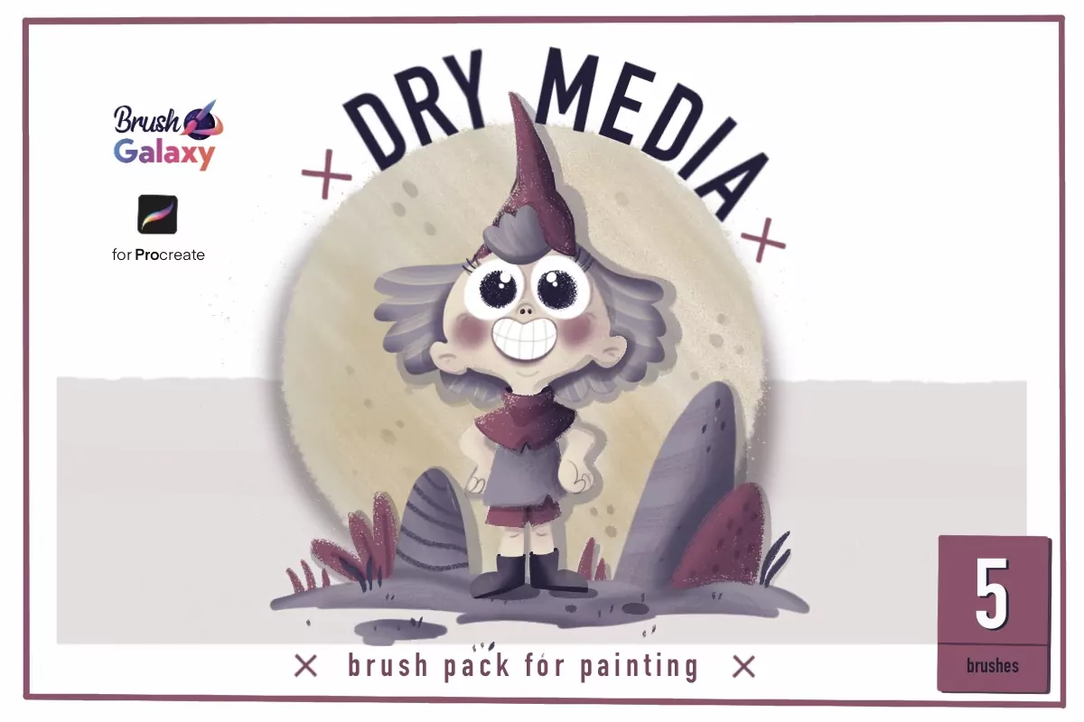 Dry Media Brush Set Vol 2