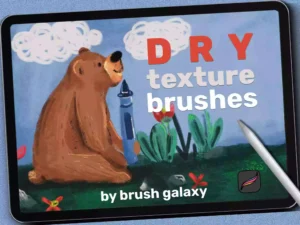 cover image dry texture brush pack