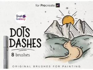 cover image dots dashes brush set